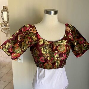 Saree sari crop top new